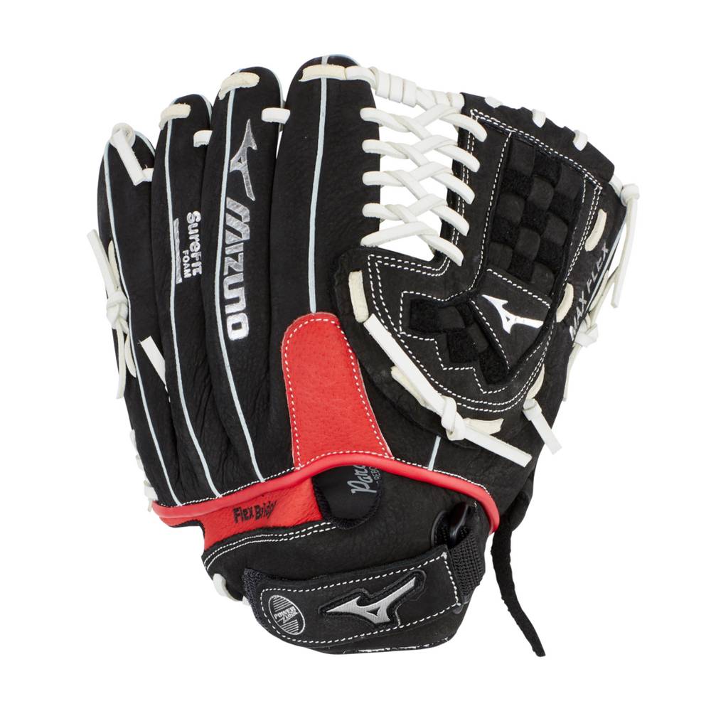 Guantes De Beisbol Mizuno Prospect Paraflex Series 11.5" Hombre Negras/Rojas Outlet XNLZ-43159